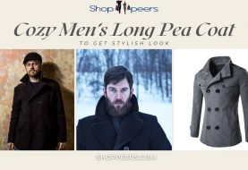 Cozy Men’s Long Pea Coat to Get Stylish Look